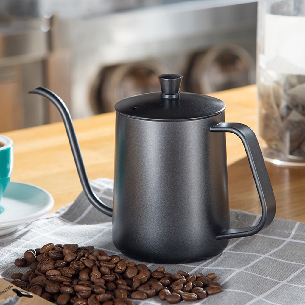 Ấm pha cà phê cổ ngỗng dài bằng thép không gỉ chống bỏng
