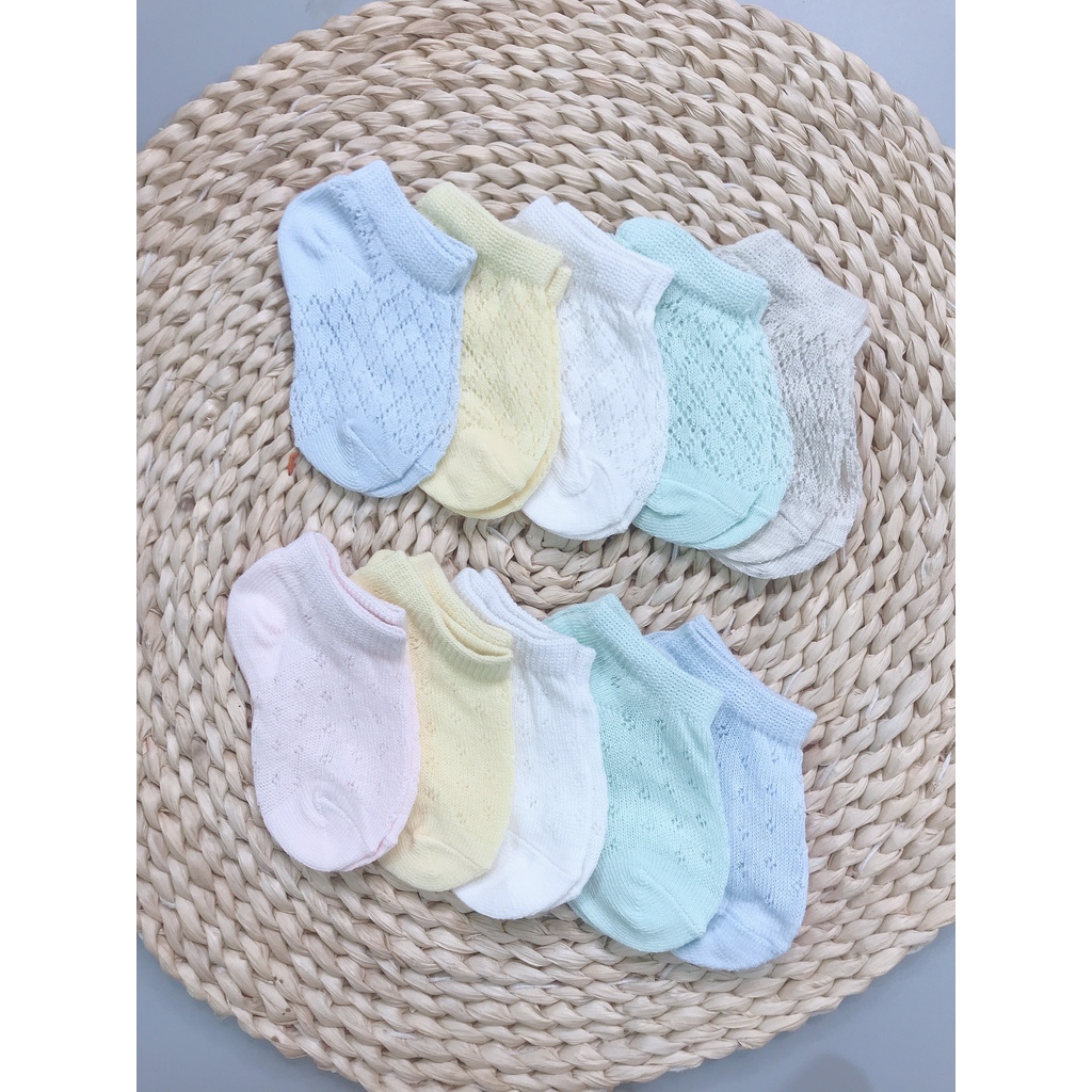 Set 5 đôi tất hè, tất lưới xuất Hàn cho bé