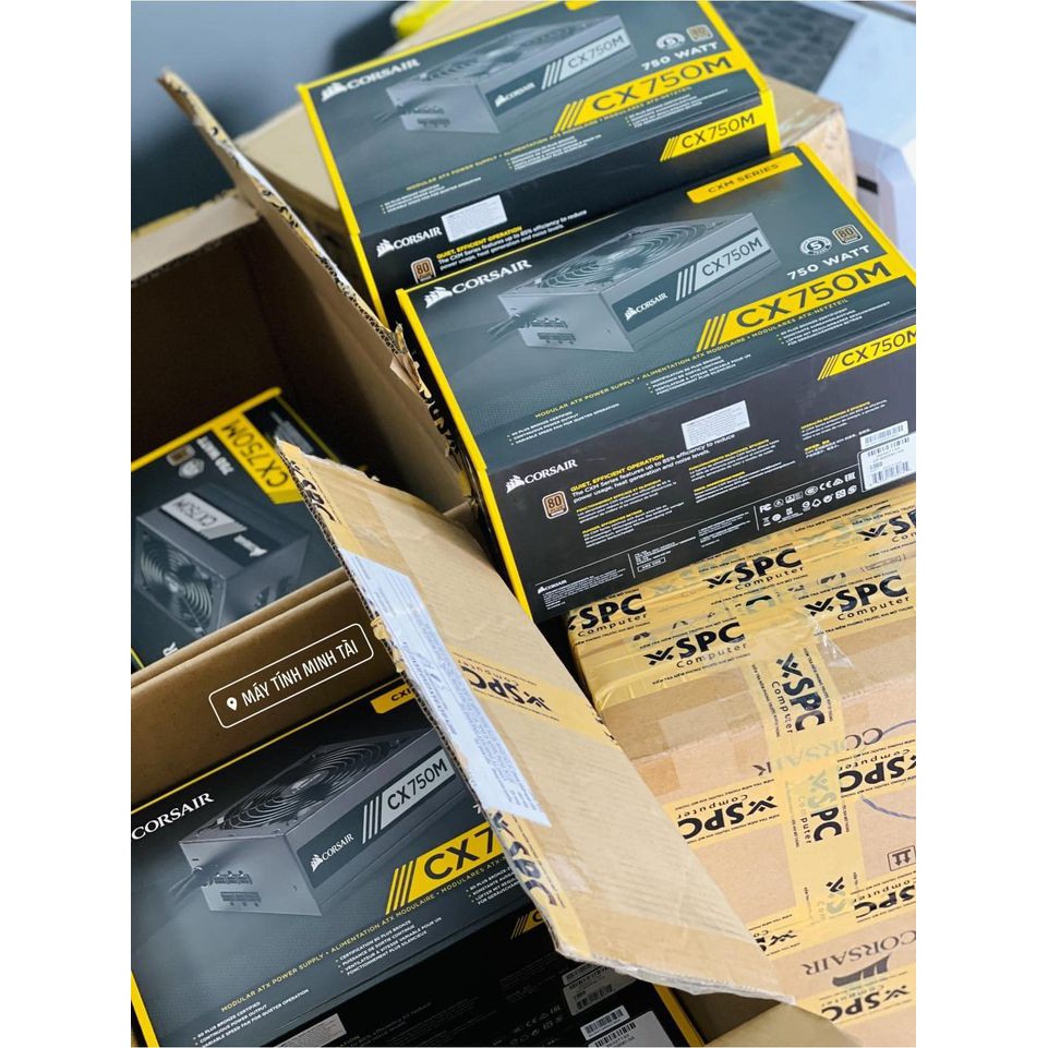 Nguồn máy tính Corsair CX750M 80 Plus Bronze - Semi Modul - New Full box BH 36th