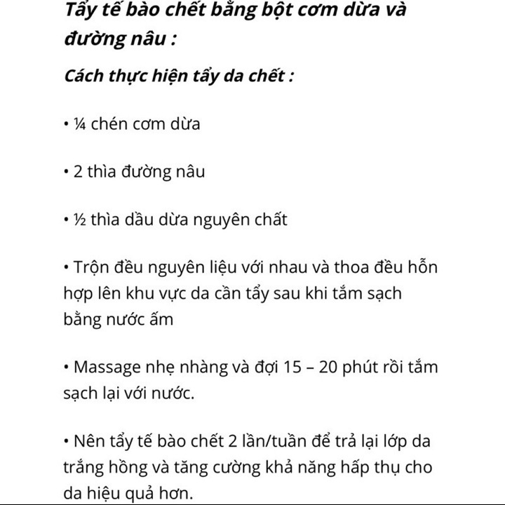 Bột Cơm Dừa 1 Kg có giấy VSATTP và ĐKKD nguyên chất thiên nhiên 100% dùng để đắp mặt đa công dụng