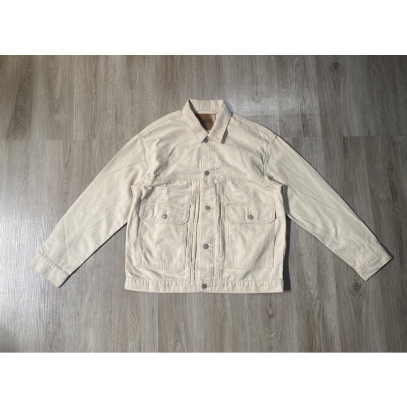 Áo Jeans Xanh Đậm Form Crop Chính hãng Nhật Bản