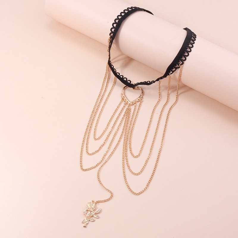 Vòng Đeo Đùi Tua Rua Màu Vàng Hồng Phong Cách Gothic Thời Trang Cho Nữ
