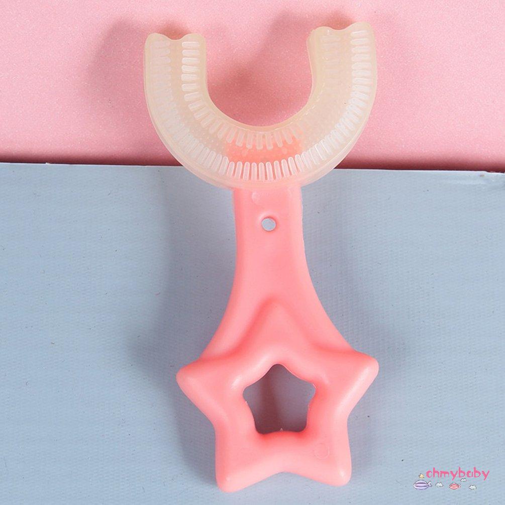 [Hàng mới về] Bàn chải đánh răng cao su mềm kiểu chữ U dành cho trẻ em