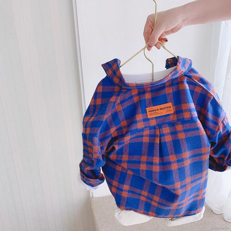 Áo sơ mi tay dài phong cách Hàn Quốc dành cho bé trai