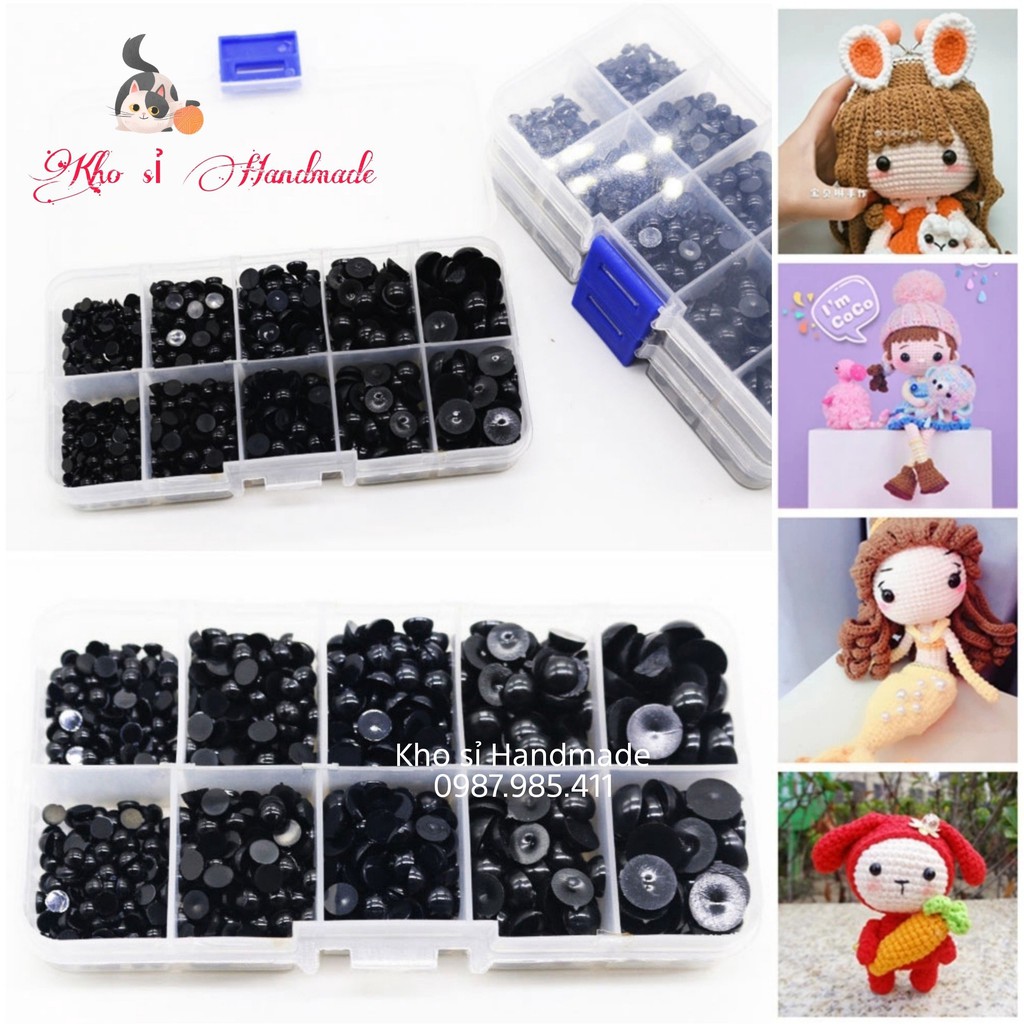 Hộp mắt thú dán 760 cái