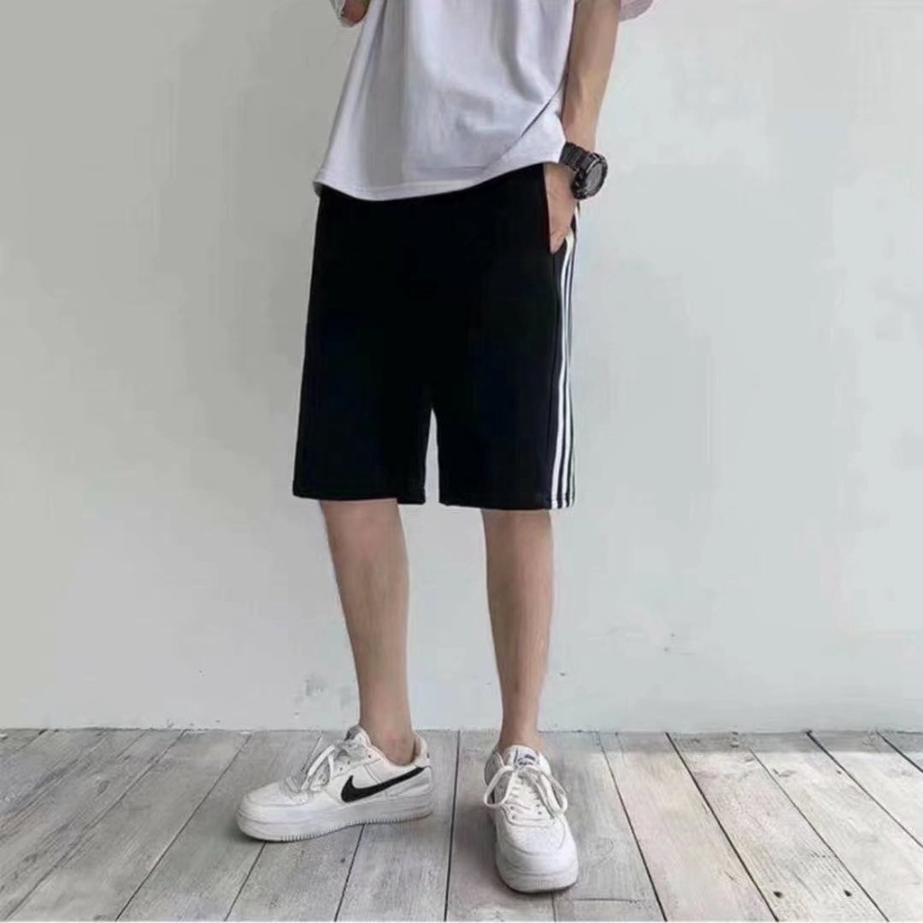 Quần Short Thể Thao Kẻ Sọc Thời Trang Hàn Quốc Cho Nam