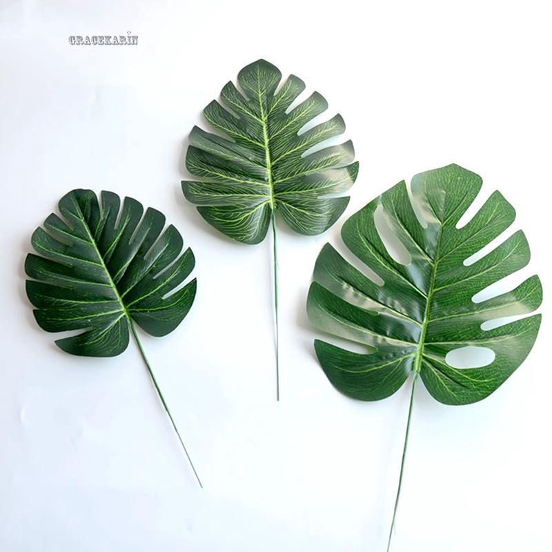 Bộ 20 Lá Monstera Nhân Tạo Trang Trí Nội Thất