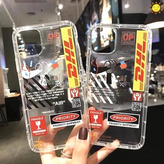 Xiaomi Redmi Note 11 Pro+ 10S 10 10X 9T 9A 9C 9i 9AT 9S 9 Prime Pro Max 4G Mi POCO X3 NFC GT M3 10T Lite CC9 Pro 5G Tide Brand DHL Express Label Soft Silicone Clear Shockproof Phone Case