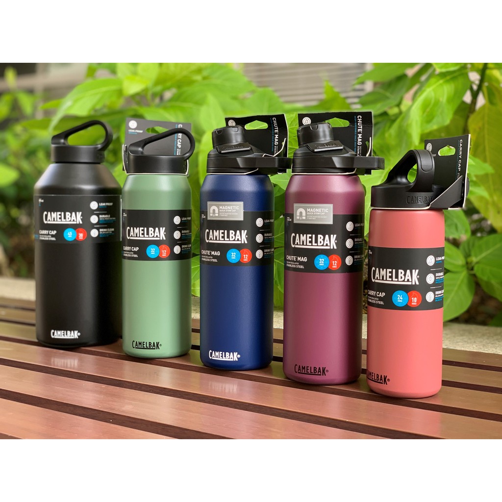 Bình Giữ Nhiệt Nóng Lạnh lên đến 24 giờ CAMELBAK Chute Mag, Insulated Stainless Steel 600ml tùy chọn màu