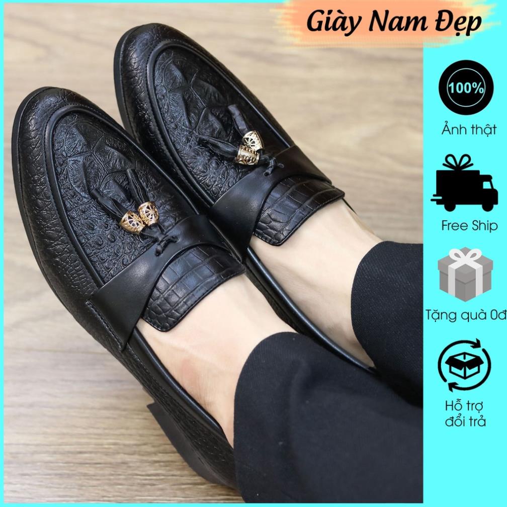 Giày lười nam giá rẻ, giày lười nam hà nội mã L184 🍁