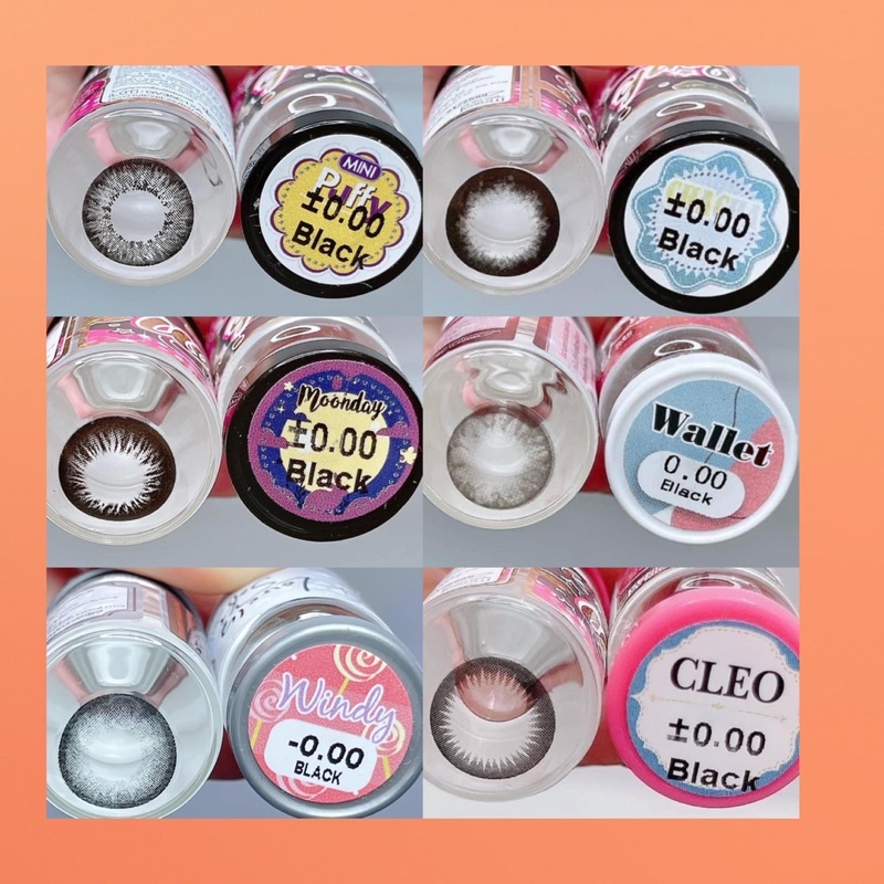 Các mẫu lens Đen_Black HOT không giãn_không độ (FREE SHIP)