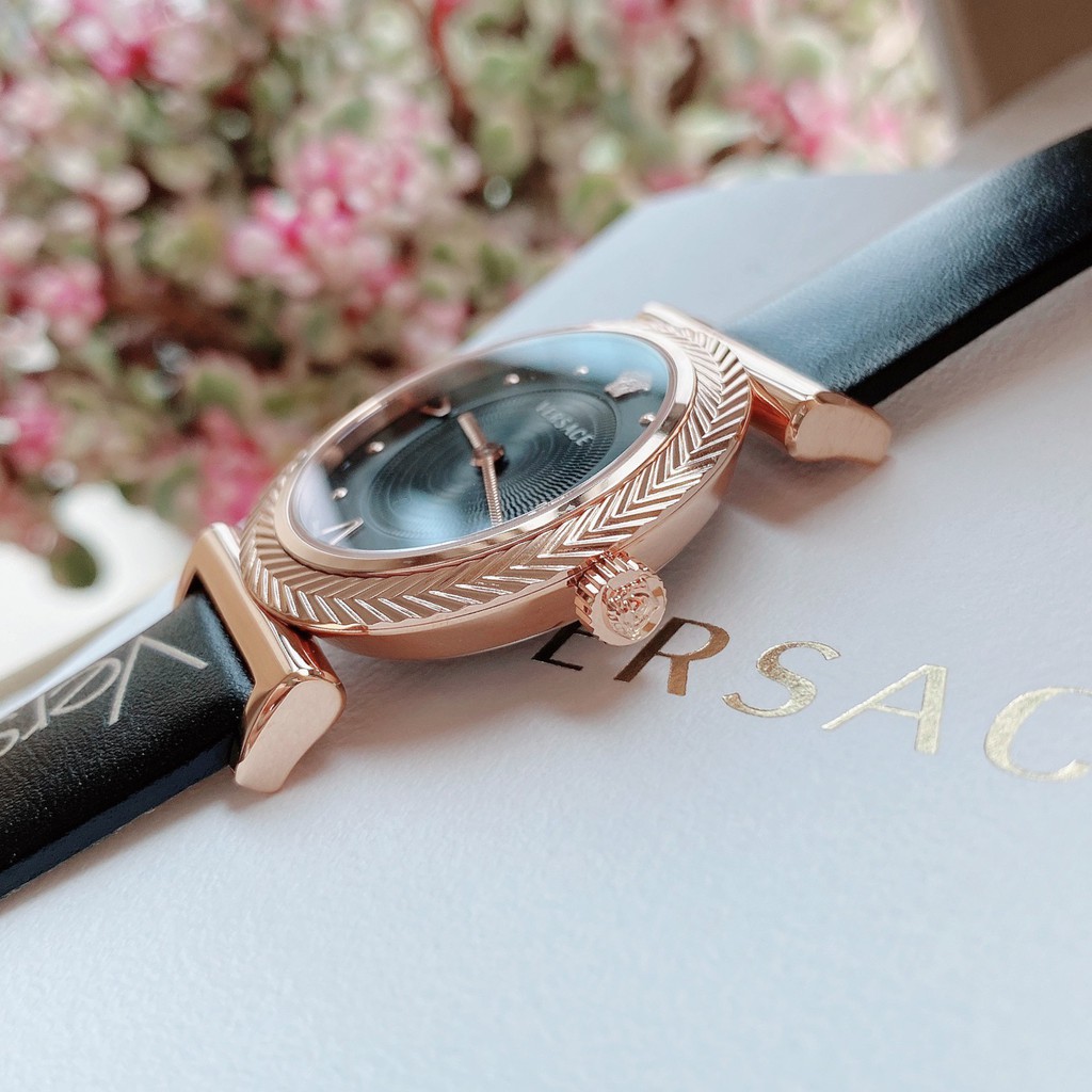 Đồng hồ nữ Versace V- Motif Vintage Logo VERE00418 - Máy Quartz Pin - Mặt kính Sapphire