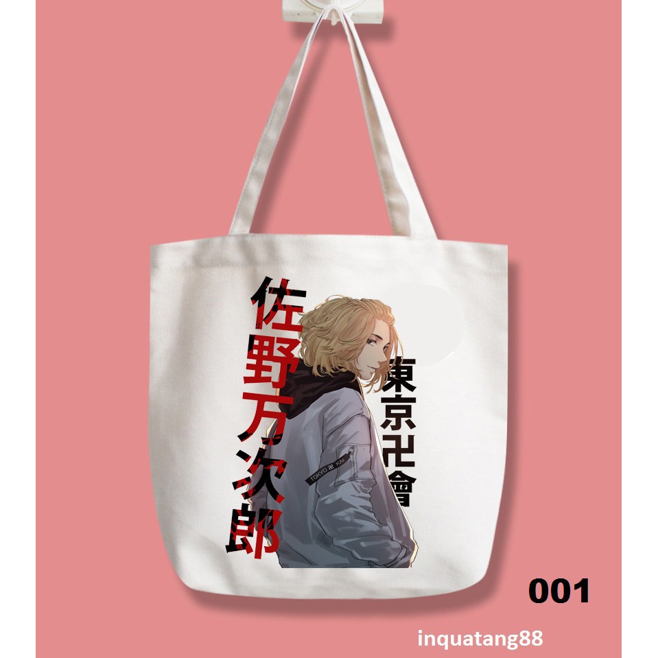 Túi vải bố tote canvas- tokyo revengers