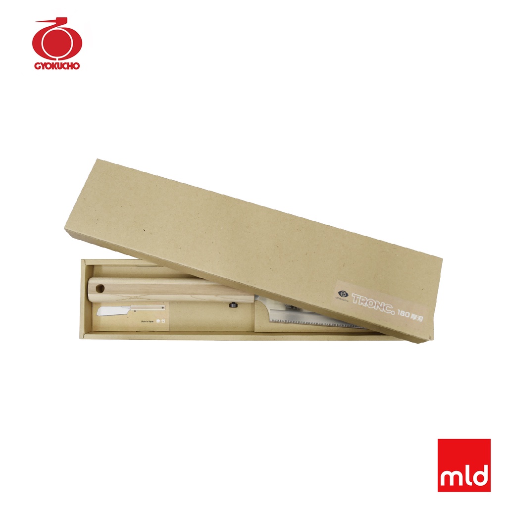 Cưa cầm tay cán gỗ thịt GYOKUCHO, Series Tronc 180mm, Mã: VK005 [MADE IN JAPAN]