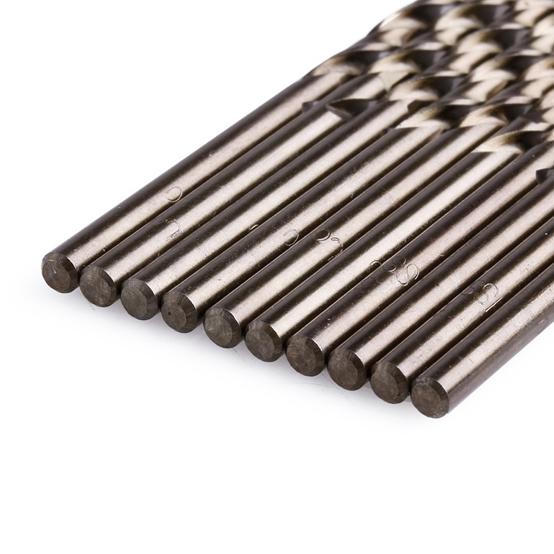 Bộ 10 Mũi Khoan Xoắn Mini Bằng Thép Tốc Độ Cao Dùng Khoan Lỗ