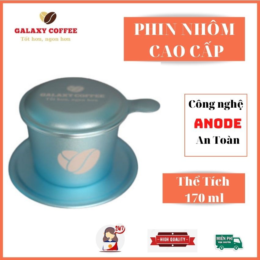 Phin Pha Cà Phê Nhôm Cao Cấp Công Nghệ ANODE 25g Phin Cafe Màu Galaxy Coffee