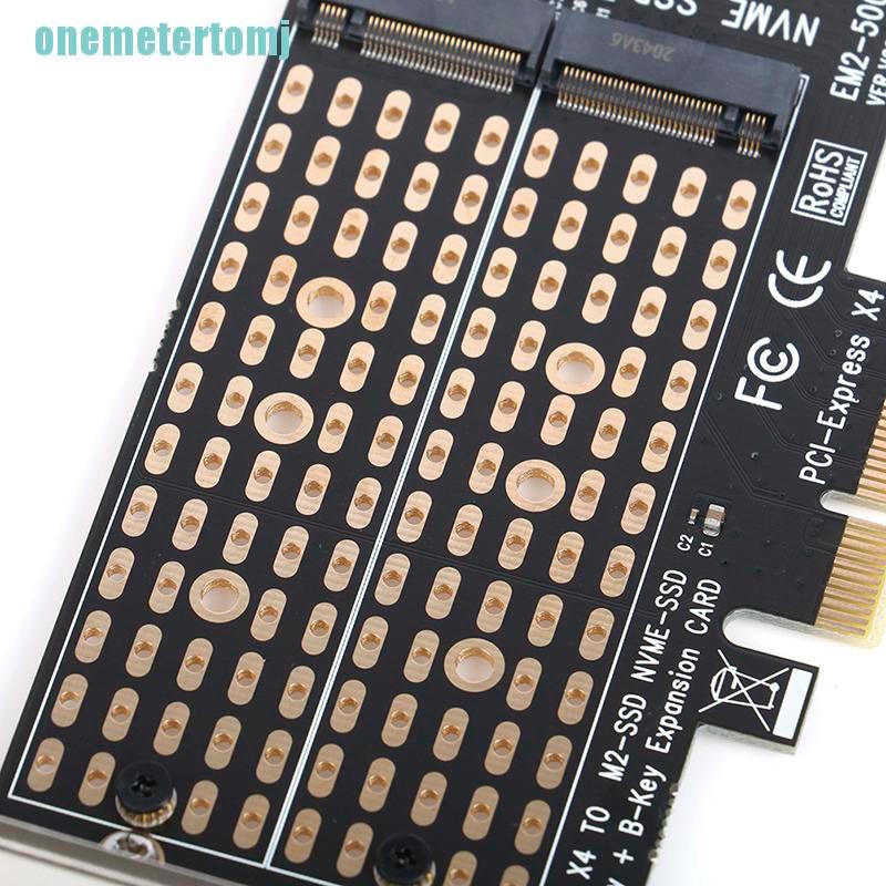 【ter】PCIE to M.2 Adapter SATA M.2 SSD PCIE Adapter NVME/M2 PCIE Adapter M Key +B Key