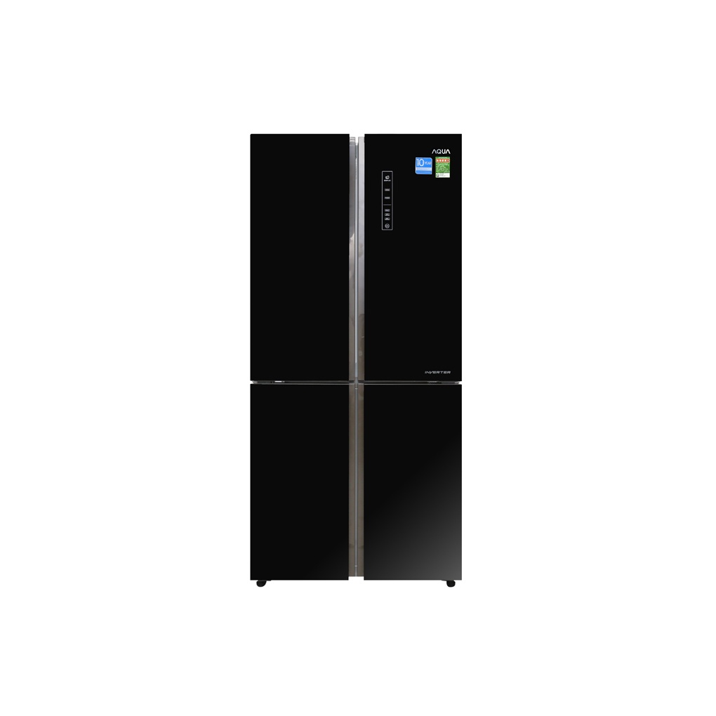 Tủ lạnh Aqua 4 cửa màu đen AQR-IG525AM