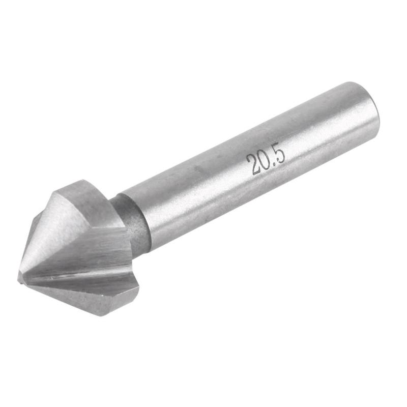 Set 6 mũi khoan khoét lỗ 3 rãnh bằng thép tốc độ cao HSS chuyên dụng cho máy vát mép chất lượng