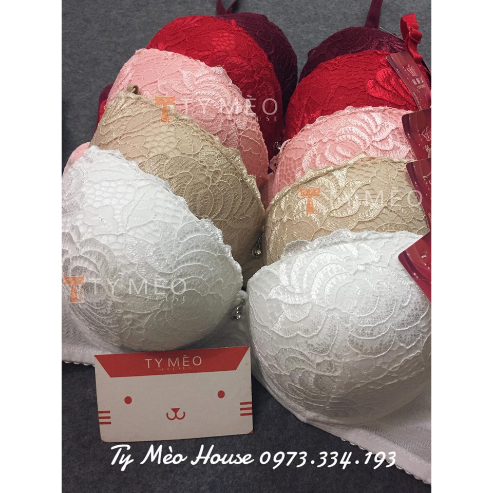 🌹 Áo lót ngực NÂNG Push Up ren cánh hoa 8686 🌹