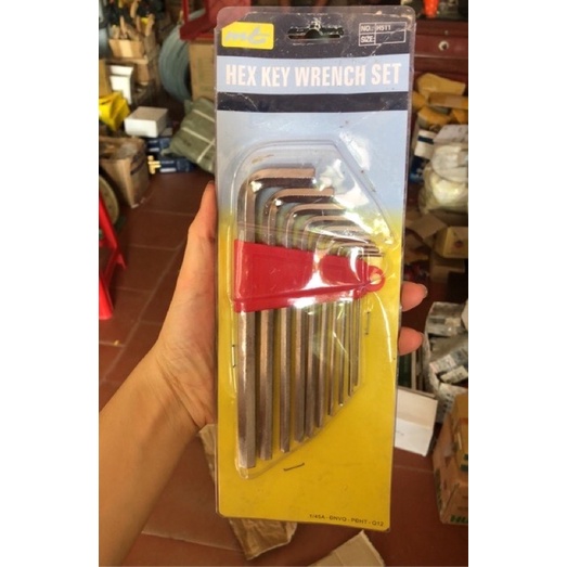 Bộ lục giác 10 chi tiết phù hợp với mọi thiết bị sử dụng