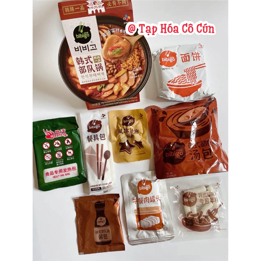 Lẩu tự sôi Hàn Quốc Bibigo đủ 3 vị siêu ngon - Tặng kèm đồ ăn vặt Cô Cún | BigBuy360 - bigbuy360.vn
