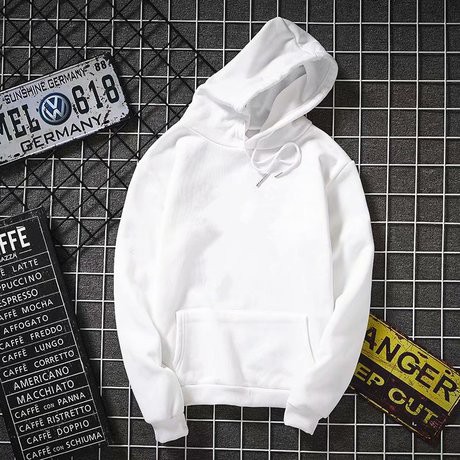 Áo Khoác Hoodie Nữ Nam Uniex Dáng Áo Oversize  Hoodie Trắng Trơn