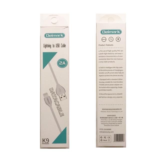 Cáp Sạc Deimark Lightning To USB