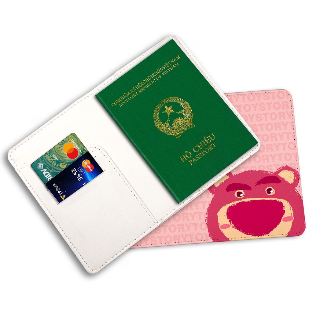 Bao Da Hộ Chiếu - Ví Đựng Passport Du Lịch ( in tên cá nhân ) Gấu Cute - Disney Tsum Tsum - Lotso - PPT198 STORMBREAKER