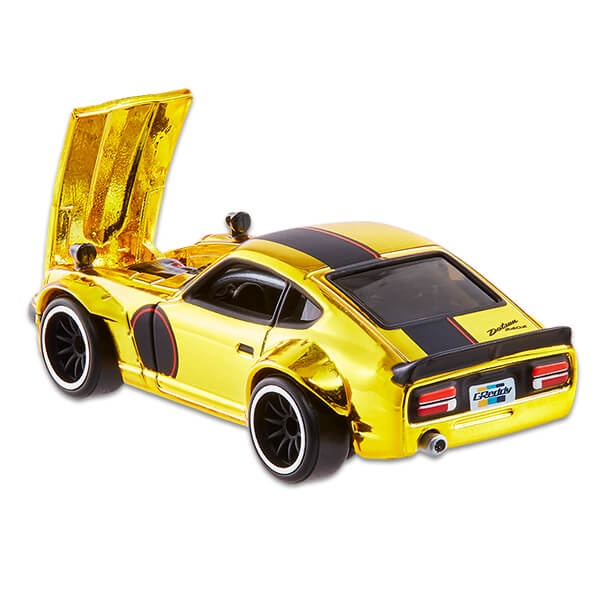 Xe mô hình Hot Wheels CUSTOM '72 DATSUN 240Z GOLD RLC Exclusive 2021