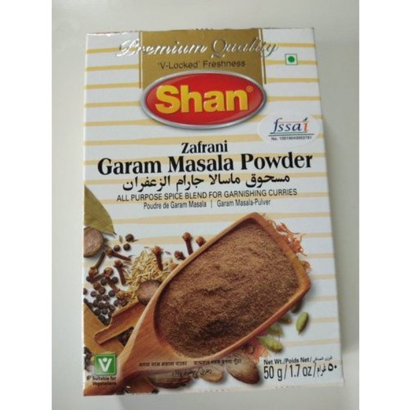 SHAN Zafrani Garam Masala Powder - Gia Vị Ấn Độ 50g