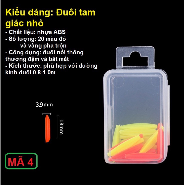 Hạt xốp đầu phao câu đài giúp độ phao cho dễ nhìn, độ nổi tốt hơn,..... - DIHOSO FISHING