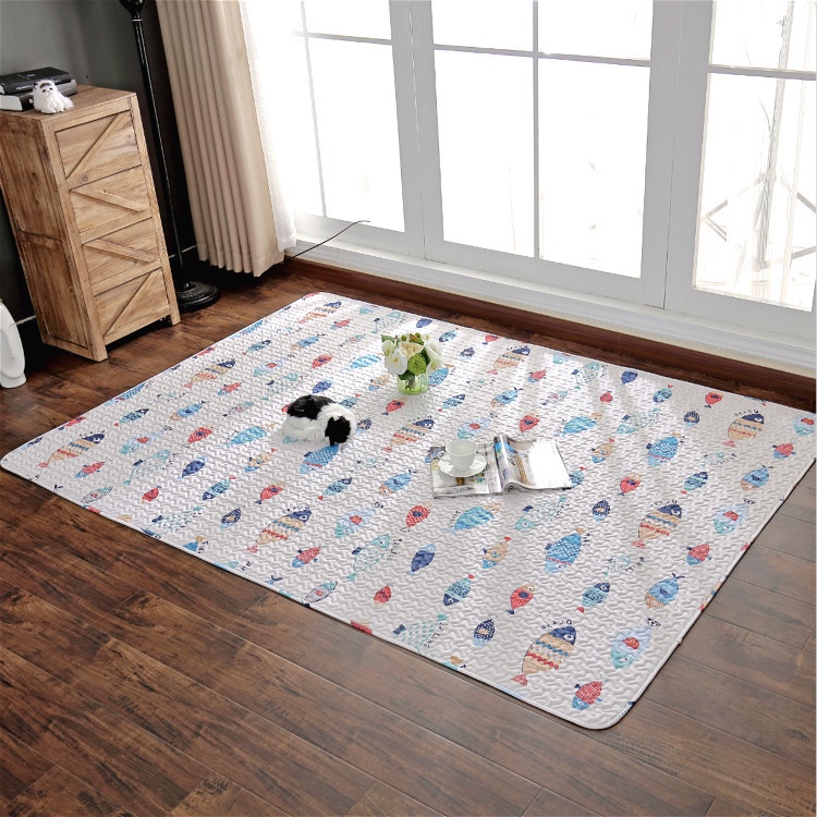 Thảm Cotton Trải Sàn Trang Trí Cho Bé Chơi Họa Tiết