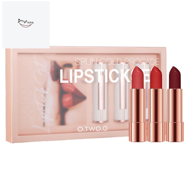 (Hàng Mới Về) Set 3 Son Môi O.Two.O Chống Thấm Nước Và Lâu Trôi Cao Cấp