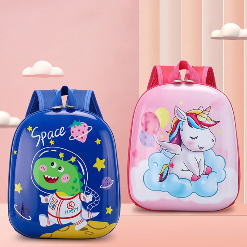 Balo Đi Học Hình Quả Trứng Họa Tiết Hoạt Hình Cho Trẻ Mẫu Giáo