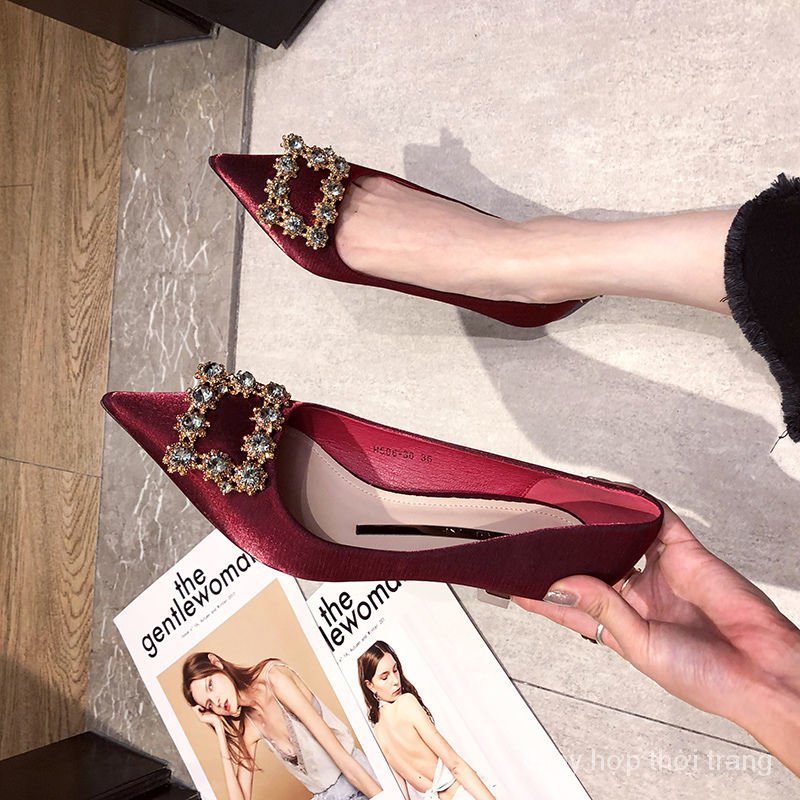 Fashionable Red 5cm High Heels For Women