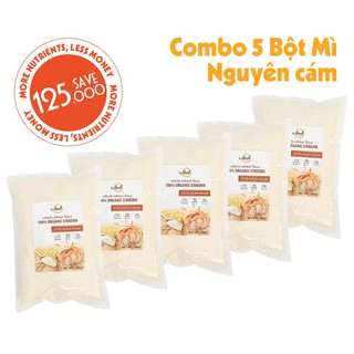 ⚡FLASH SALE11/11⚡Combo 5 gói bột mì nguyên cám tiết kiệm hơn lên đến 125k