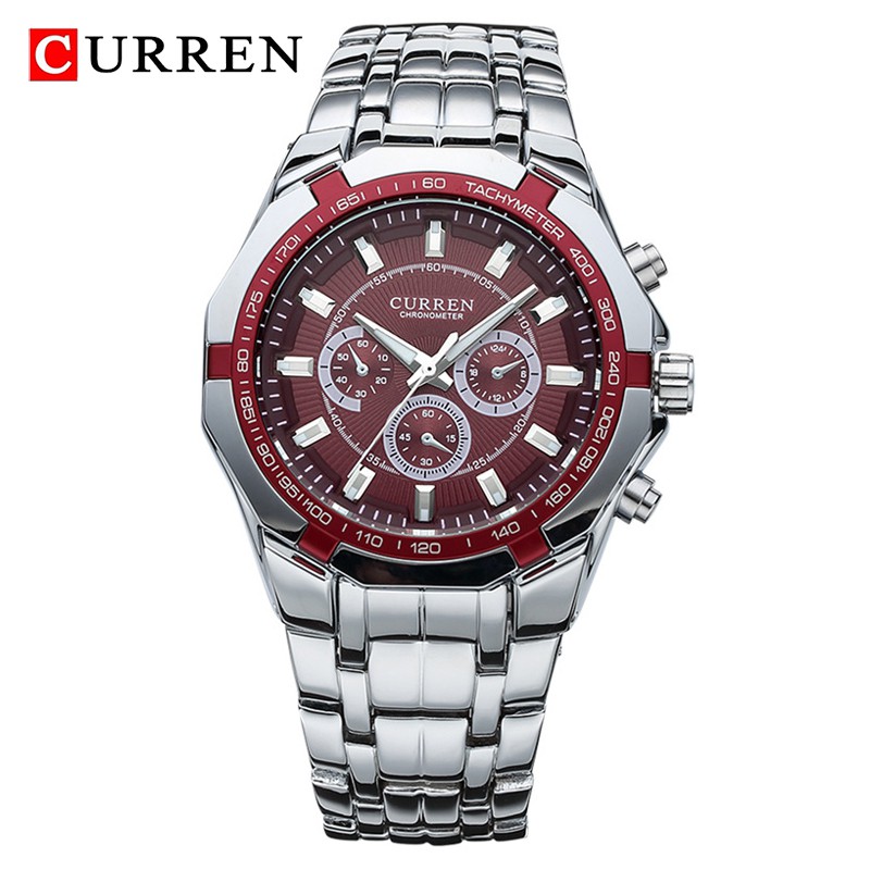 Đồng Hồ Quartz CURREN Chống Thấm Nước Chất Liệu Thép Không Gỉ Sang Trọng