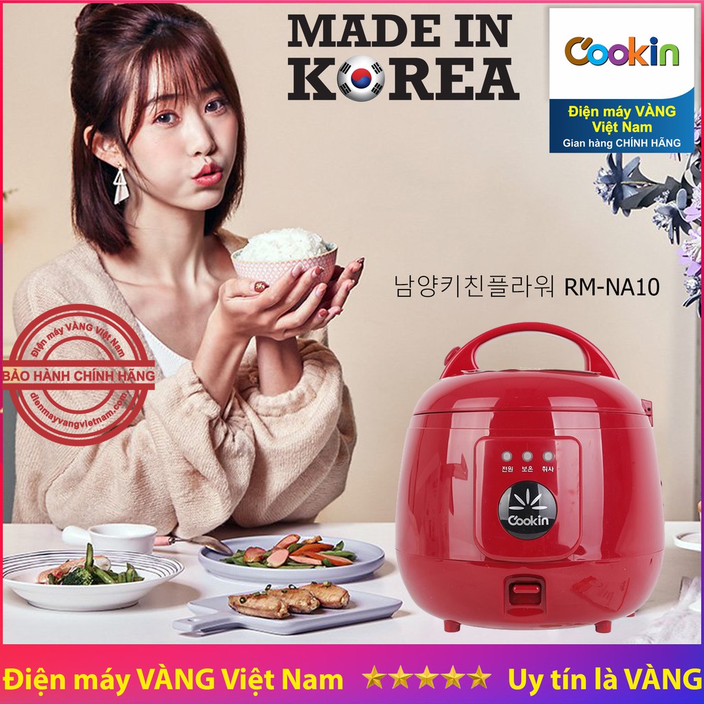 Nồi cơm điện Hàn Quốc Cookin RM NA10 dung tích 1.0l
