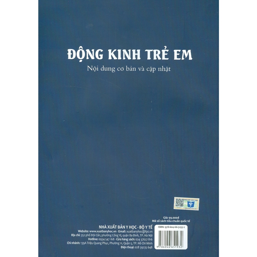 Sách - Động Kinh Trẻ Em - Nội Dung Cơ Bản Và Cập Nhật