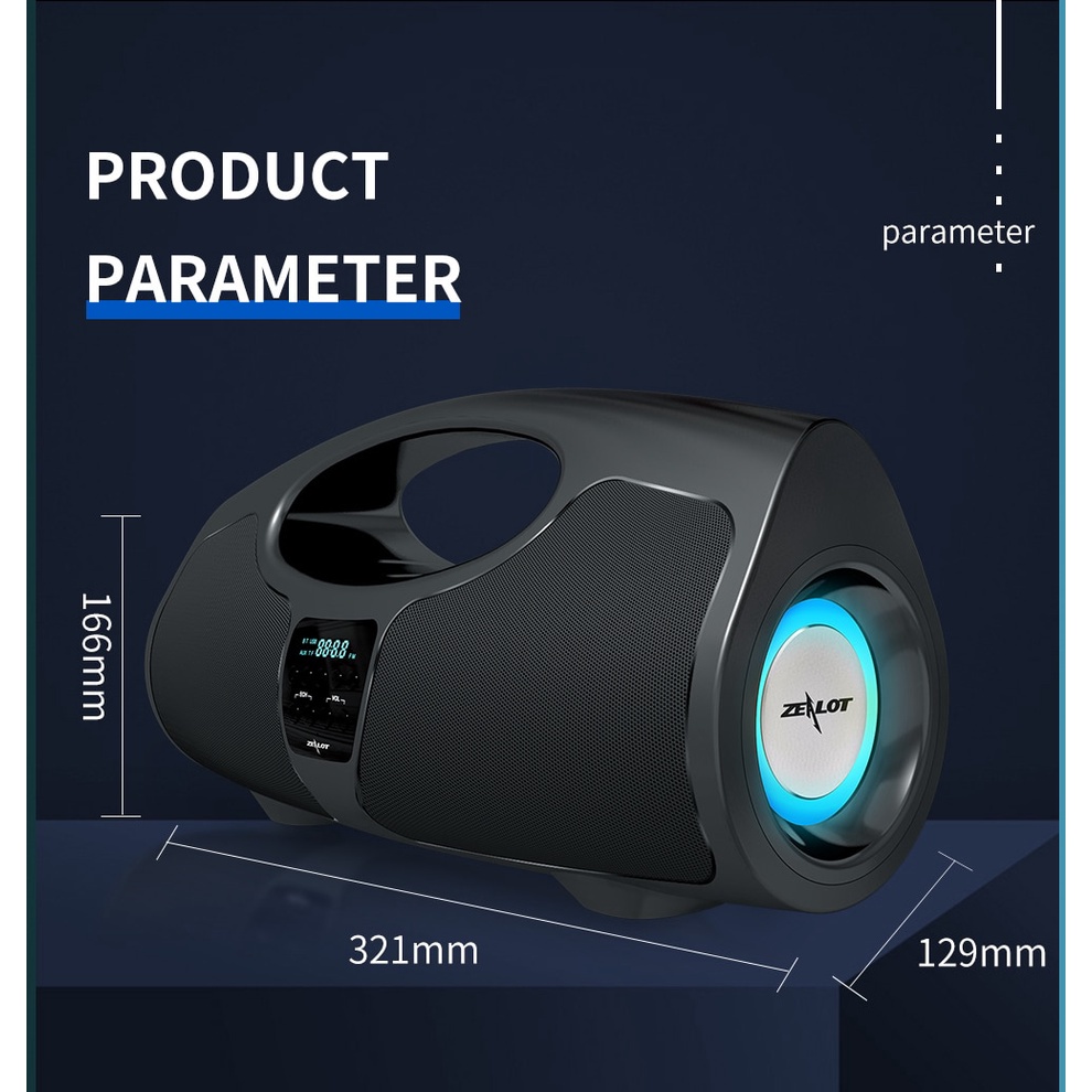 Loa Bluetooth Zealot P1 40W IPX5 Âm Thanh Hay Và Phụ Kiện