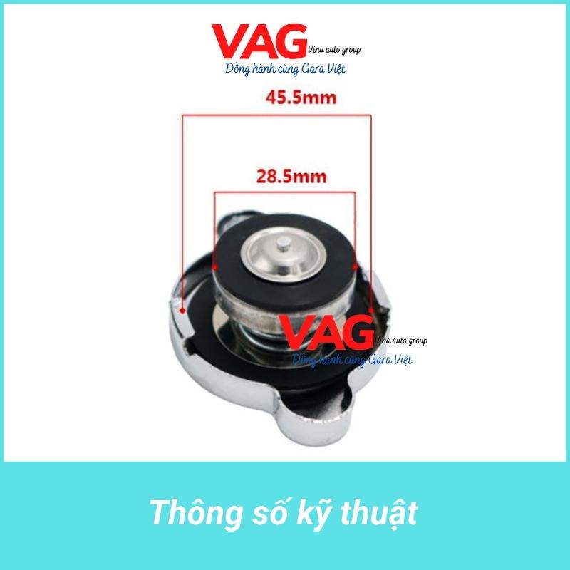 [Chính hãng] Nắp két nước 0.9 chính hãng hợp kim, dày dặn, siêu bền, dùng cho Hyundai, Kia, nissan, ...