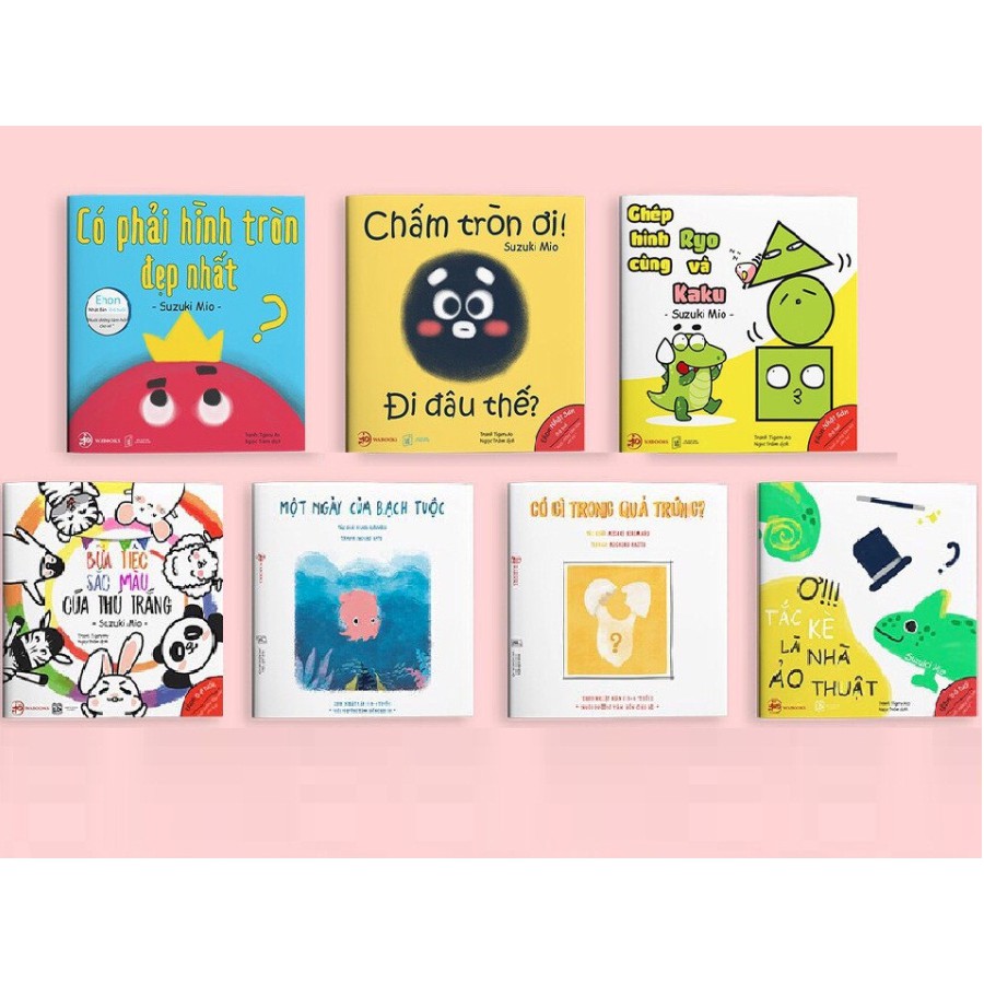 Sách - Ehon Combo 7 cuốn Màu sắc, Hình khối - Ehon Nhật Bản cho bé 0 - 6 tuổi