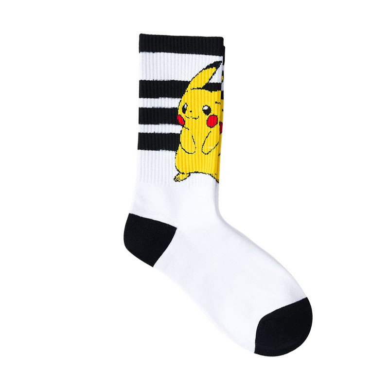 Vớ Cotton Họa Tiết Pikachu Đáng Yêu Unisex