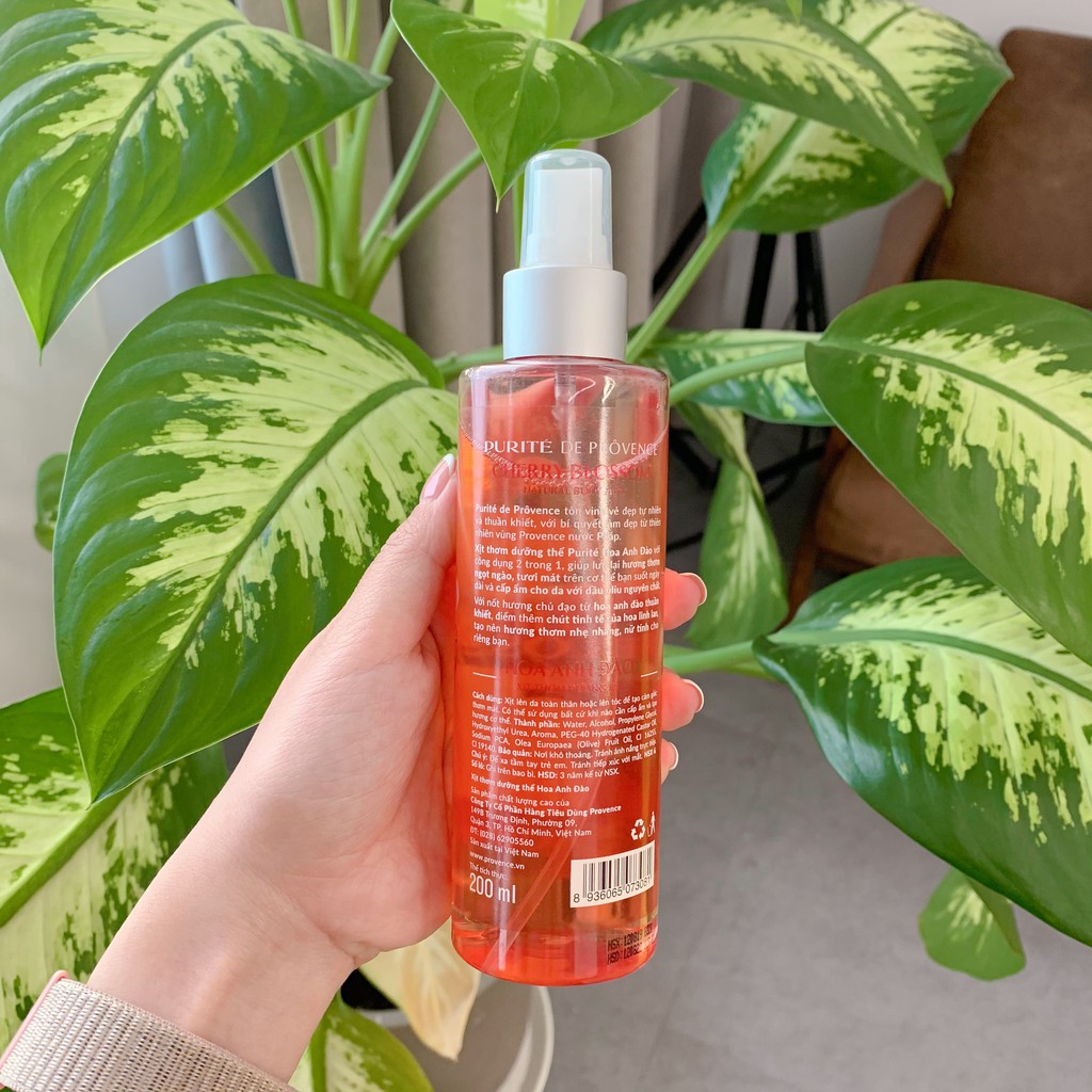 Xịt Thơm Dưỡng Thể Purite Hoa Anh Đào 200ml | BigBuy360 - bigbuy360.vn