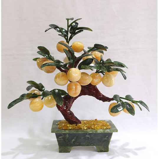 [Đá tự nhiên 100%]CÂY ĐÀO TIÊN ĐÁ VÀNG HOÀNG NGỌC | BigBuy360 - bigbuy360.vn