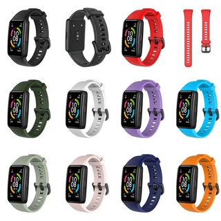 Dây đeo thay thế chất liệu silicon màu trơn cho huawei honor band 6/huawei band 6