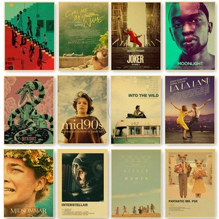 Poster dán tường trang trí phong cách phim retro