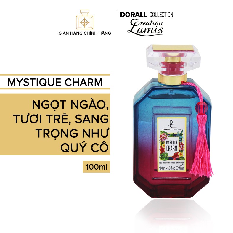 Nước hoa Dubai chính hãng dành cho nữ Dorall Collection MYSTIQUE CHARM tươi trẻ và sang trọng 100ml