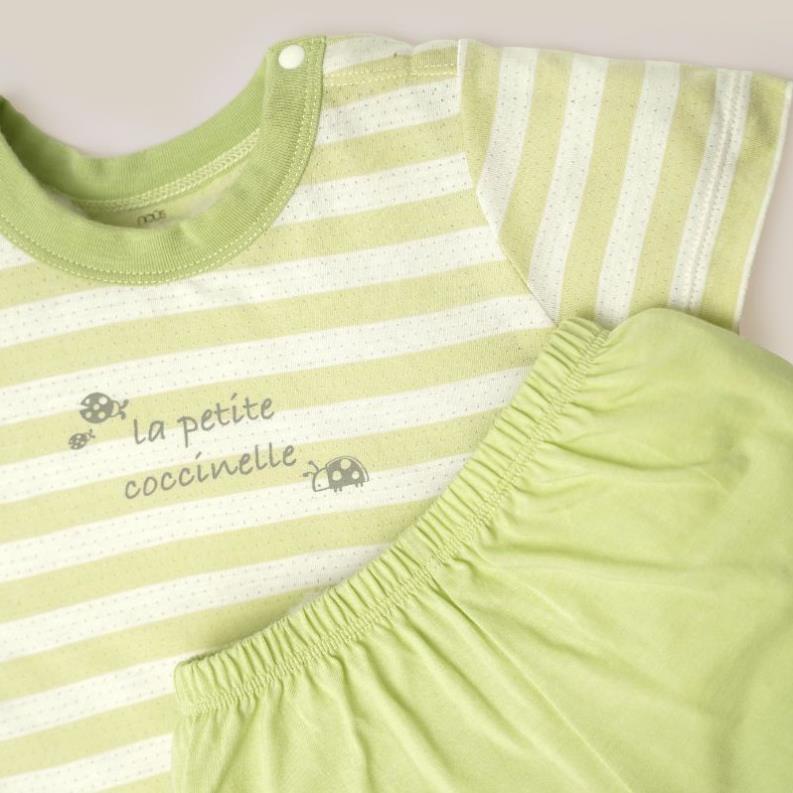 Bộ Quần Áo Cộc Nous Cài Vai Trắng Hình Cây Nấm cho bé Trai bé Gái - Chất Liệu Nu Petit (Size từ 9M-3Y)
